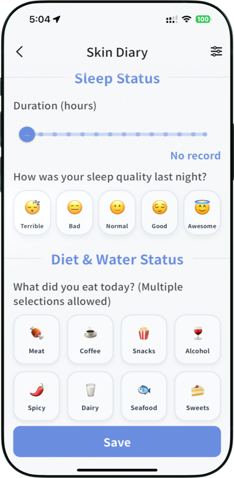 Analyze the relationship between sleep quality and skin health